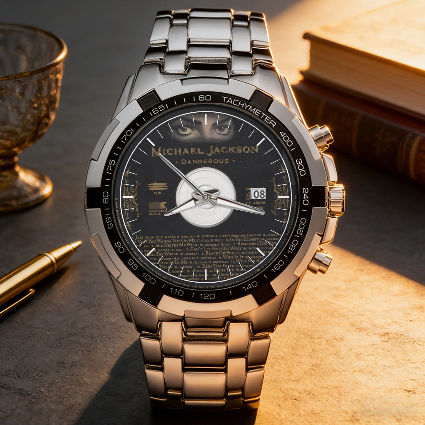 Michael Jackson Albums Collection Watch - Multiple Classic Album Designs Available