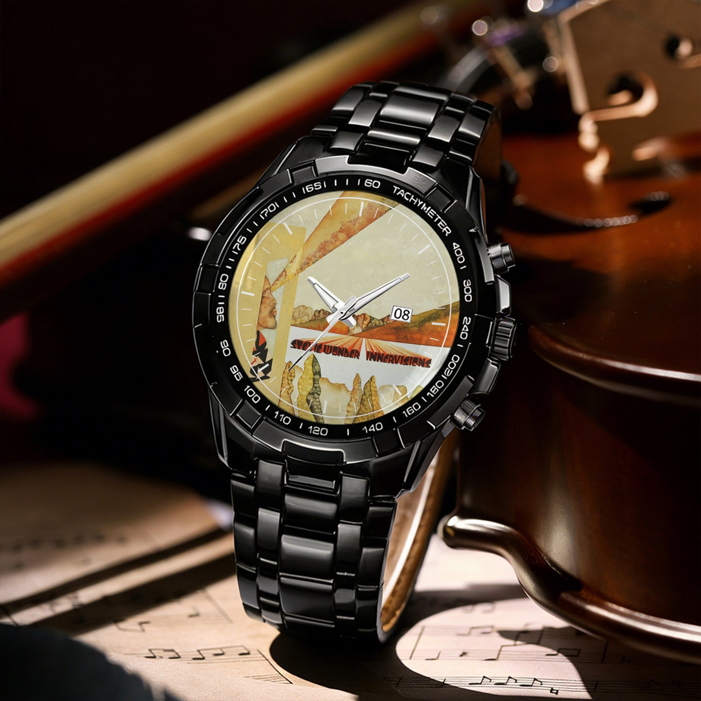 Stevie Wonder Albums Collection Watch - Multiple Classic Album Designs Available