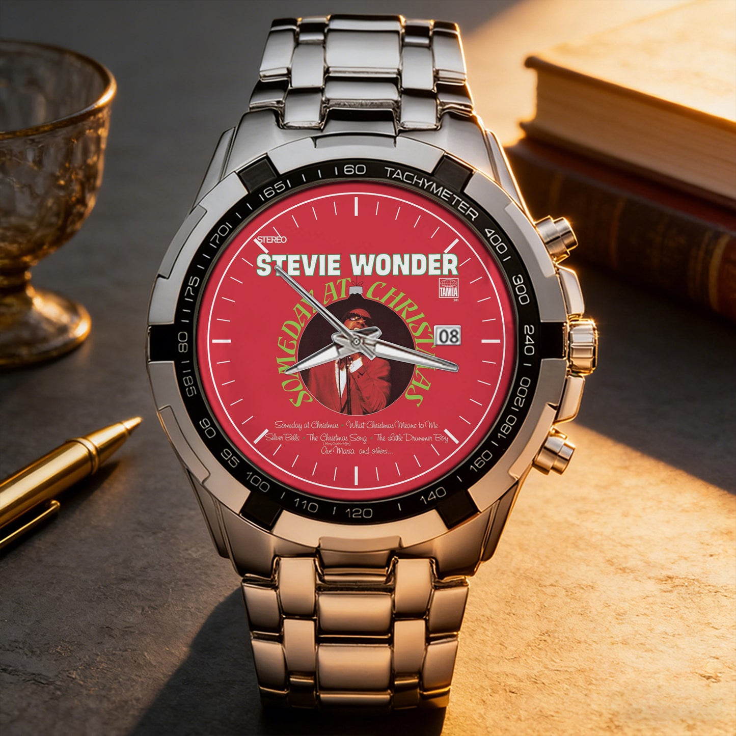 Stevie Wonder Albums Collection Watch - Multiple Classic Album Designs Available