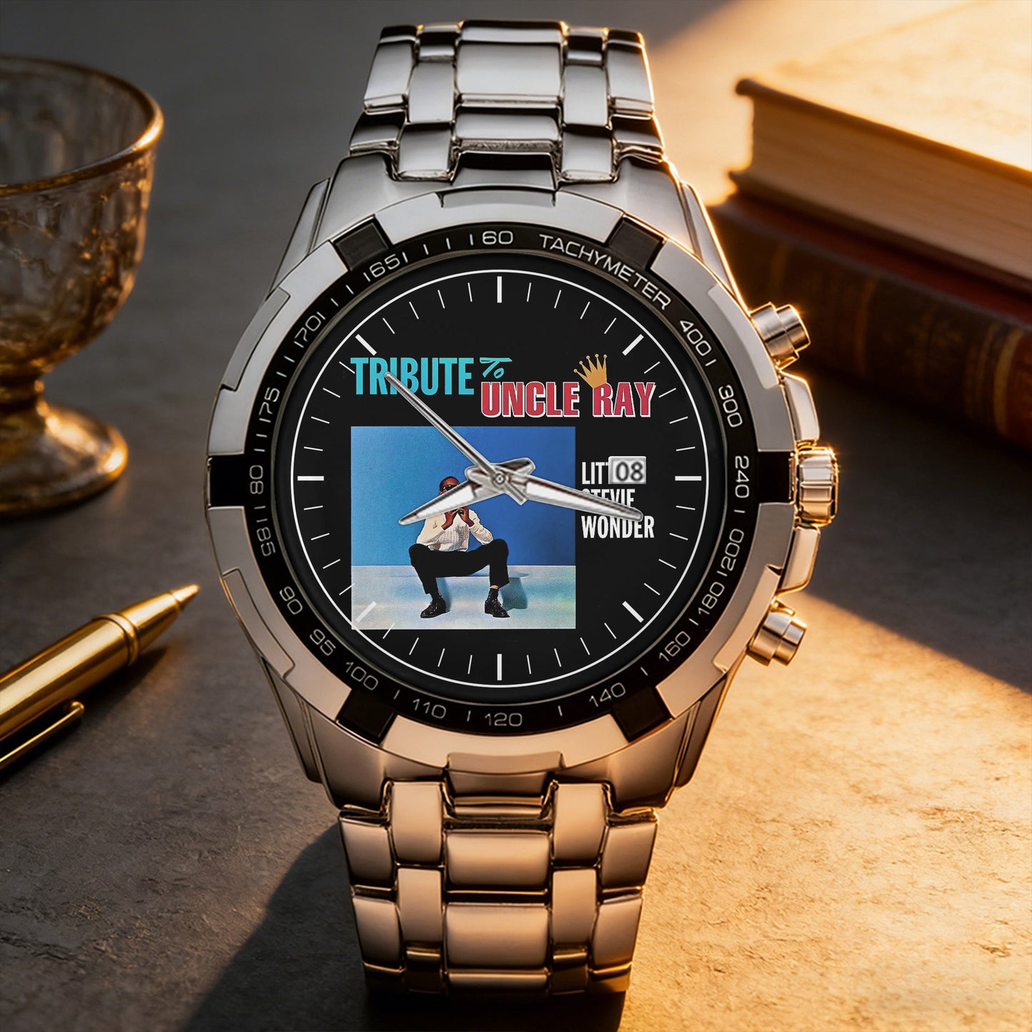 Stevie Wonder Albums Collection Watch - Multiple Classic Album Designs Available
