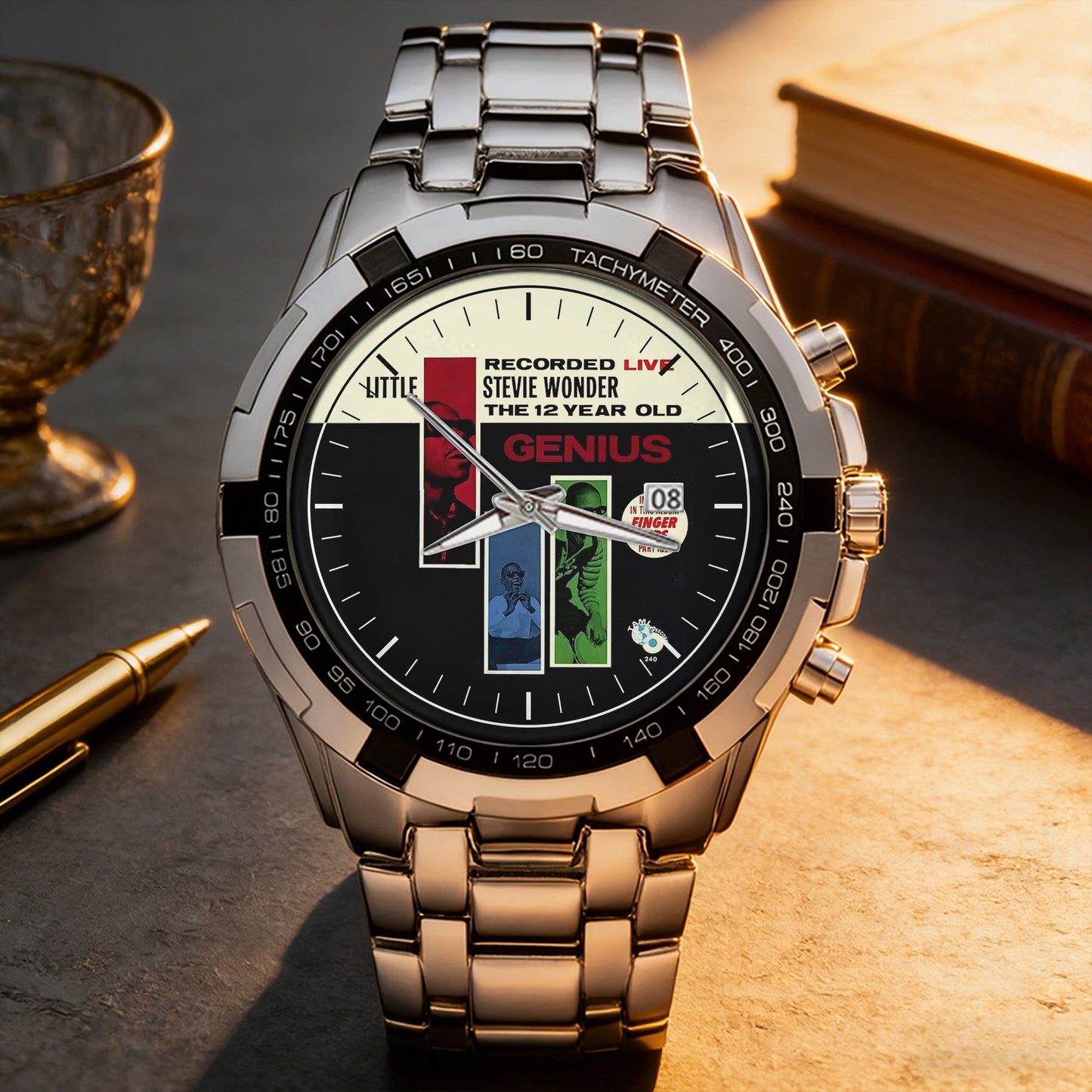 Stevie Wonder Albums Collection Watch - Multiple Classic Album Designs Available