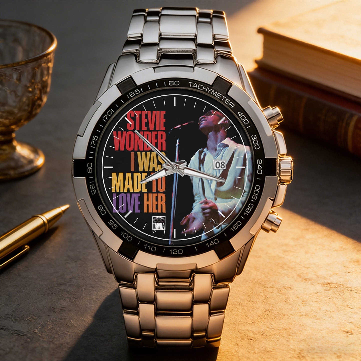 Stevie Wonder Albums Collection Watch - Multiple Classic Album Designs Available