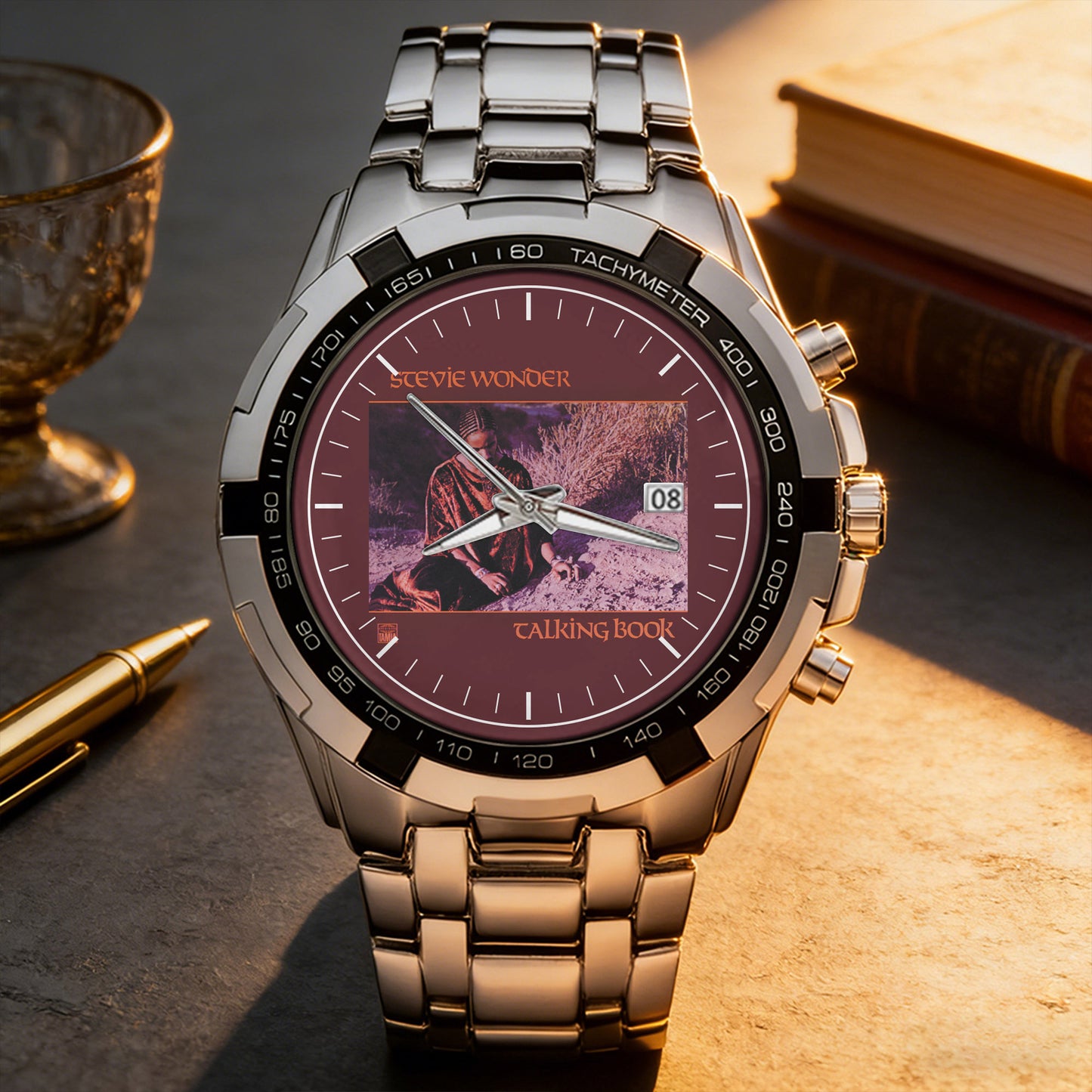 Stevie Wonder Albums Collection Watch - Multiple Classic Album Designs Available