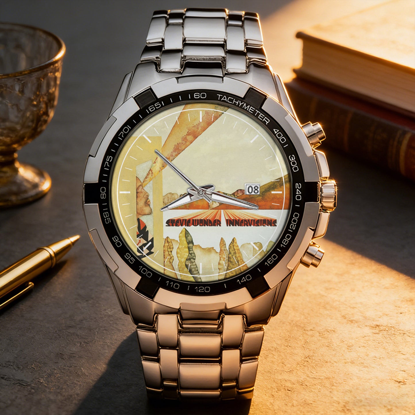 Stevie Wonder Albums Collection Watch - Multiple Classic Album Designs Available
