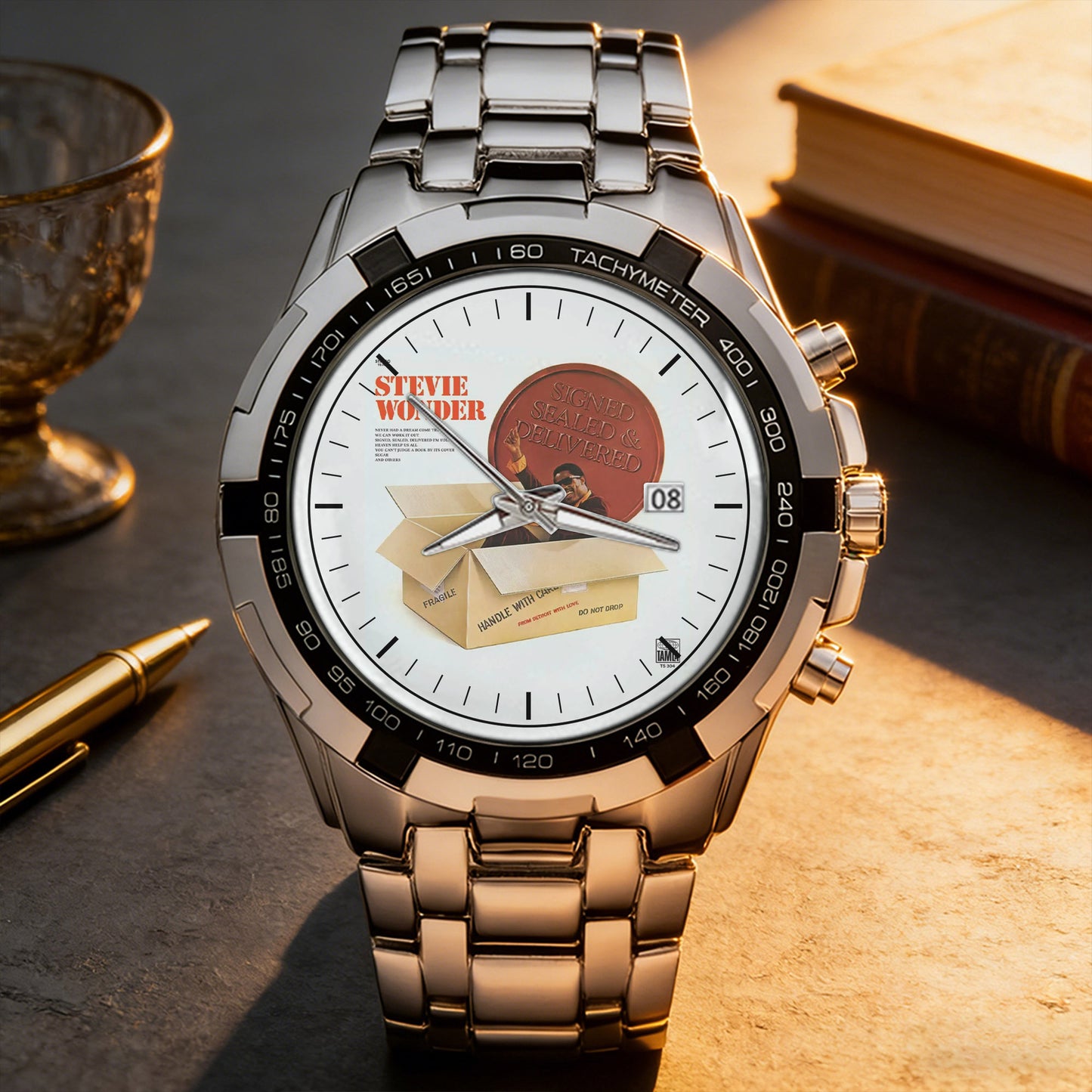 Stevie Wonder Albums Collection Watch - Multiple Classic Album Designs Available
