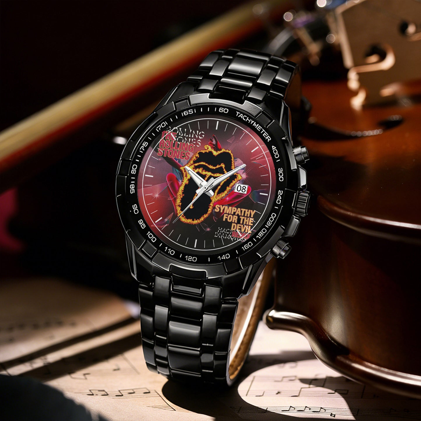 The Rolling Stones Albums Collection Watch - Multiple Classic Album Designs Available