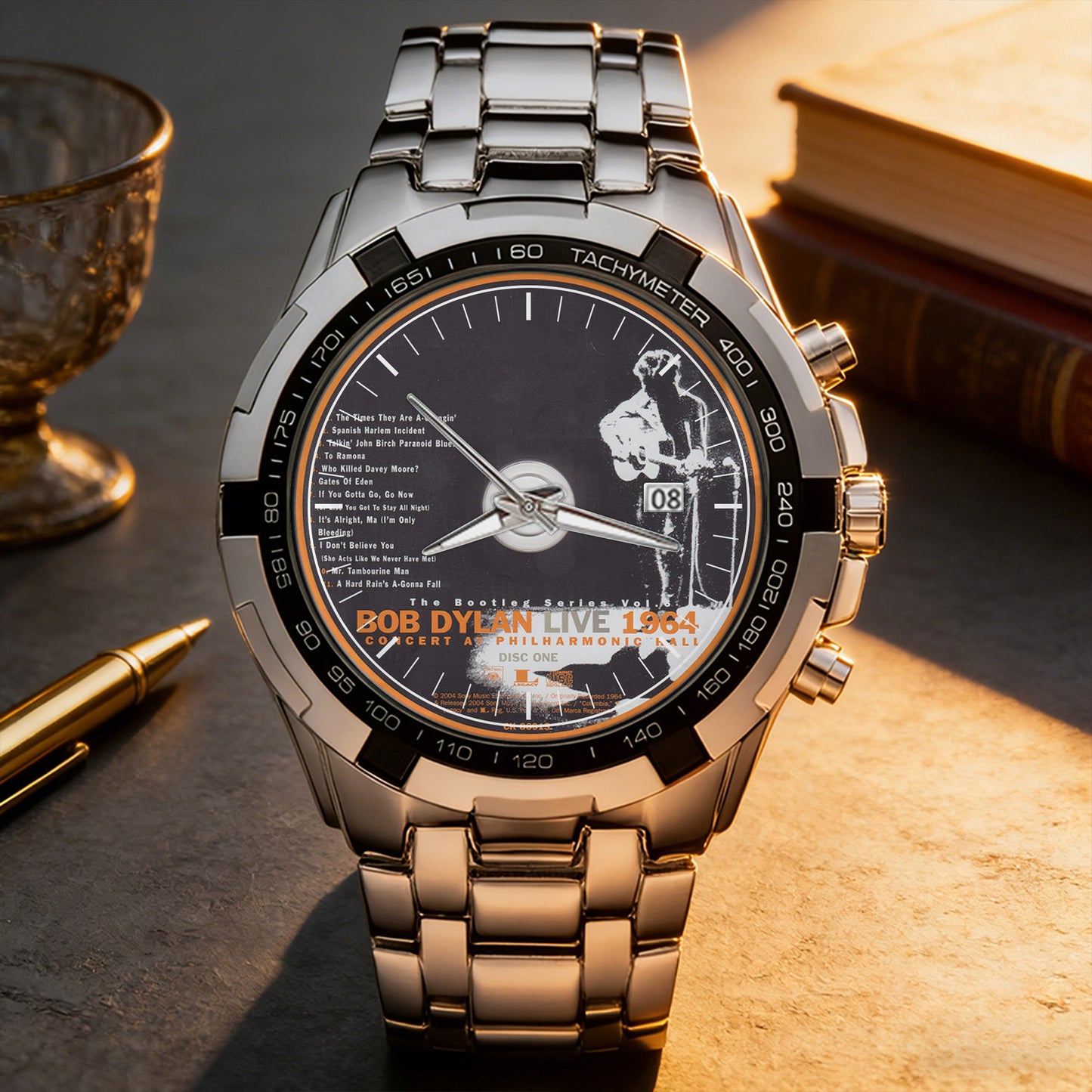 Bob Dylan Albums Collection Watch - Multiple Classic Album Designs Available