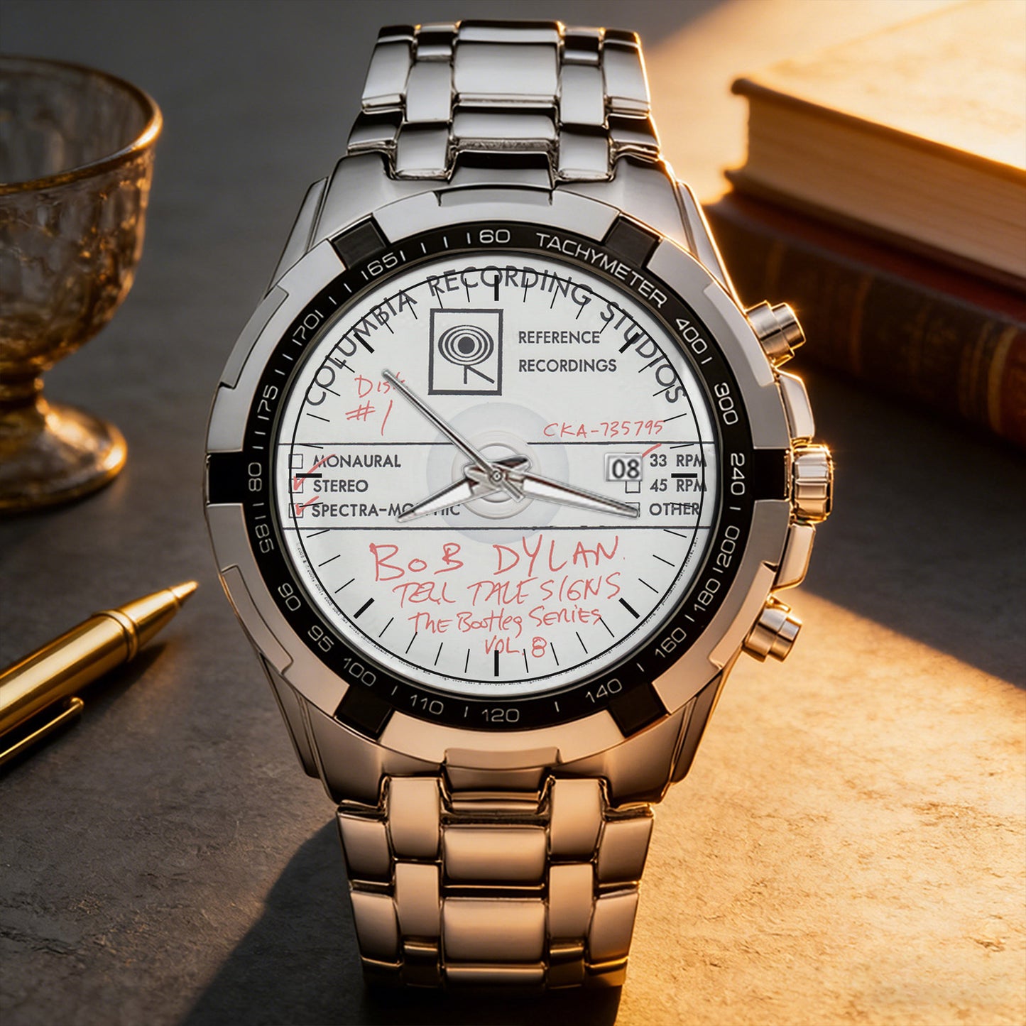 Bob Dylan Albums Collection Watch - Multiple Classic Album Designs Available