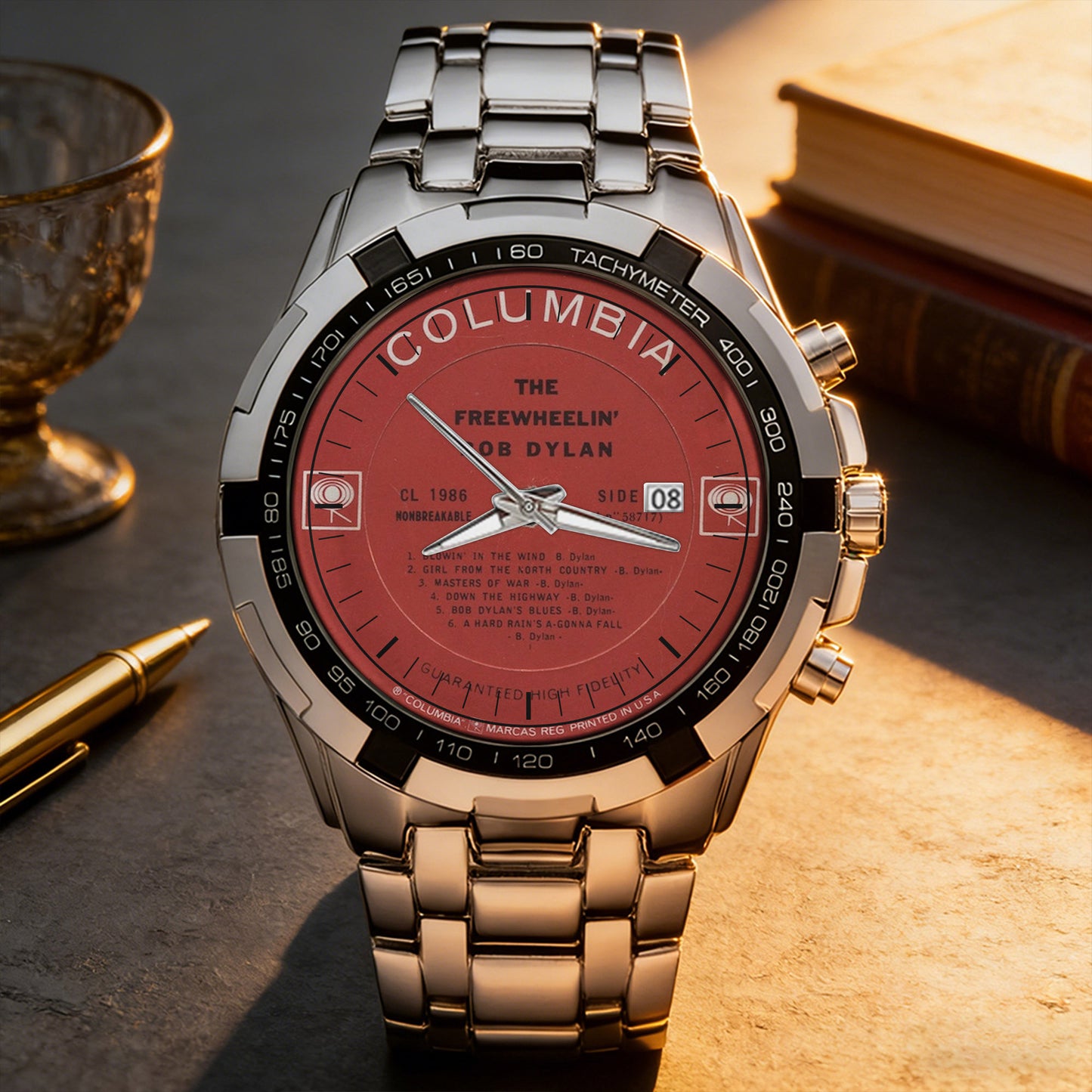 Bob Dylan Albums Collection Watch - Multiple Classic Album Designs Available