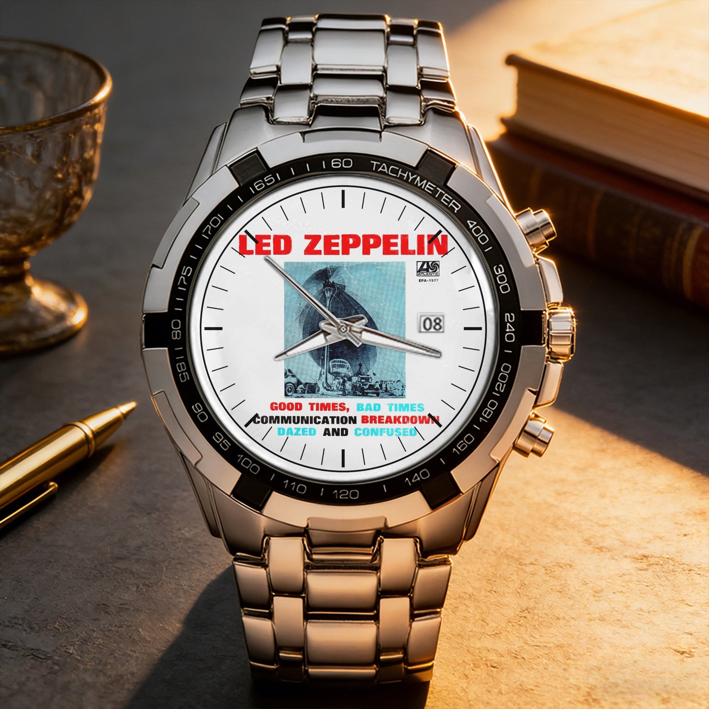 Led Zeppelin Albums Collection Watch - Multiple Classic Rock Album Designs Available