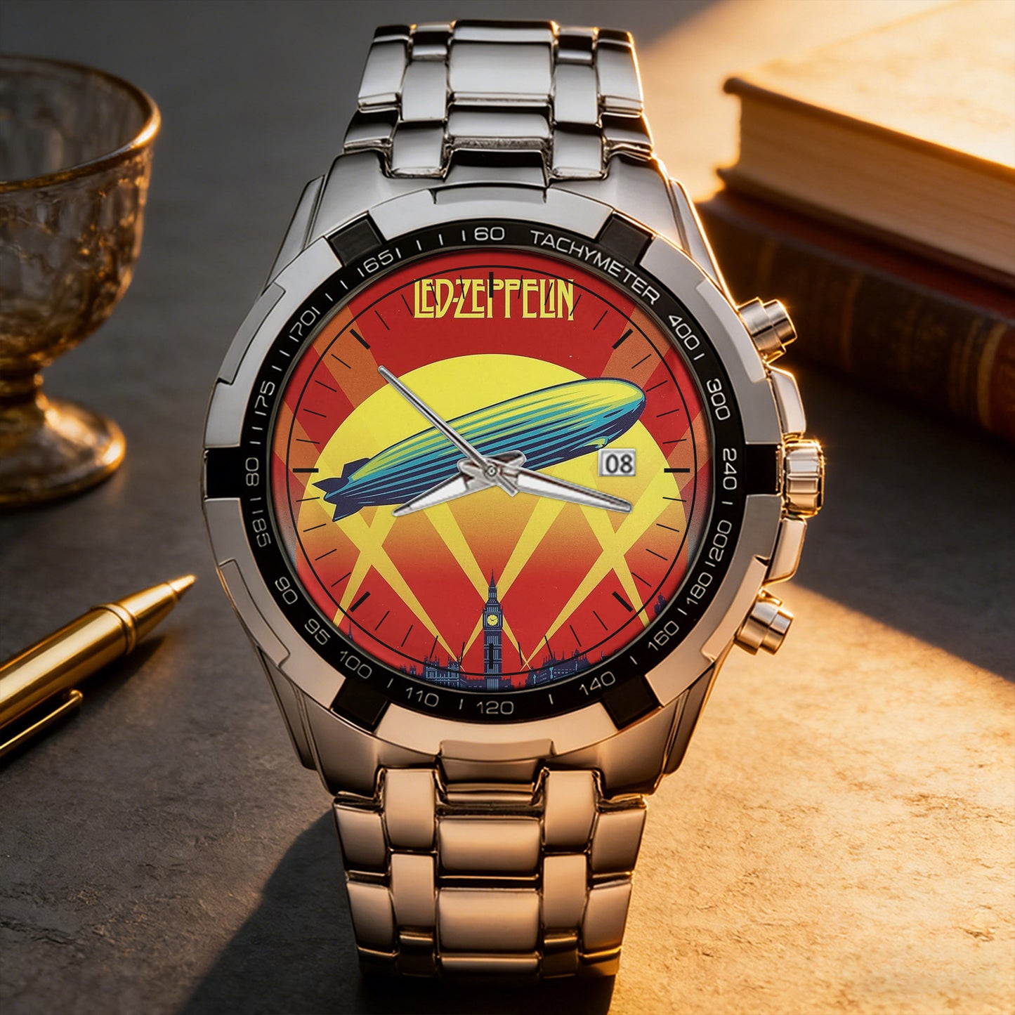 Led Zeppelin Albums Collection Watch - Multiple Classic Rock Album Designs Available