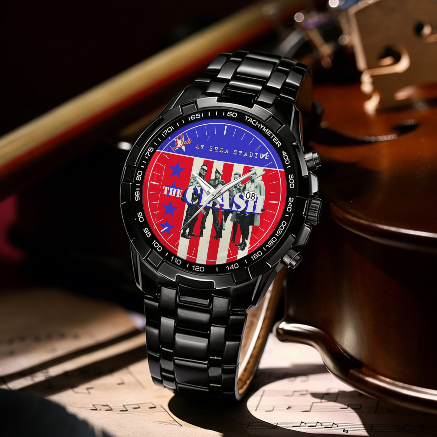 The Clash Albums Collection Watch - Multiple Classic Rock Album Designs Available
