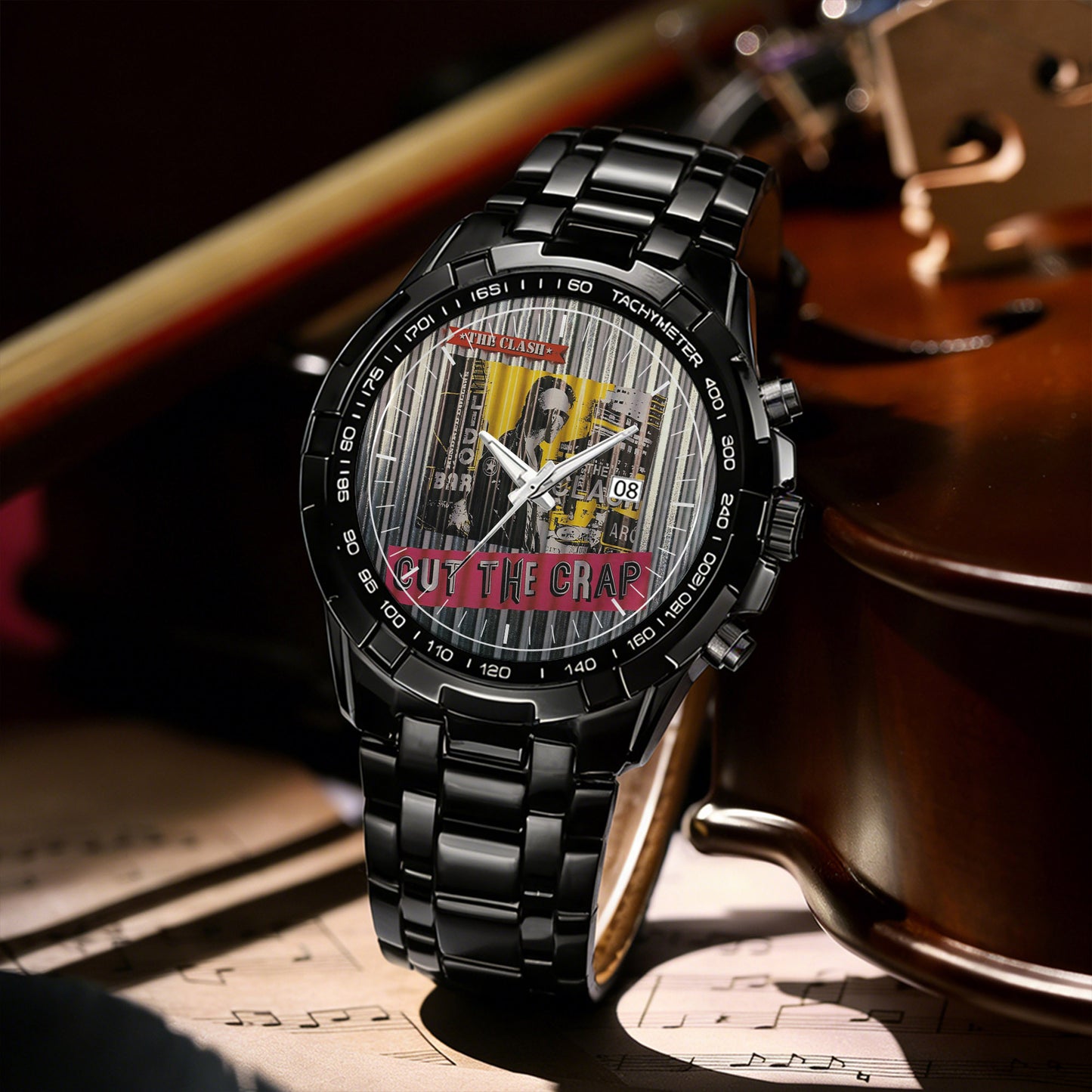 The Clash Albums Collection Watch - Multiple Classic Rock Album Designs Available