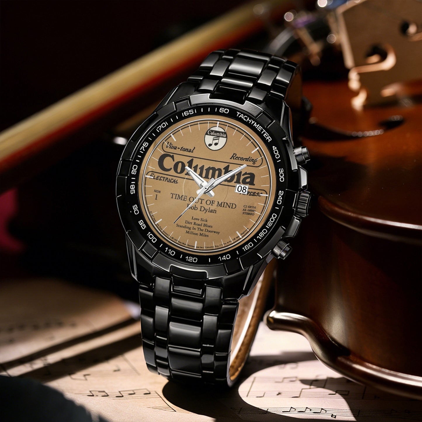 Bob Dylan Albums Collection Watch - Multiple Classic Album Designs Available