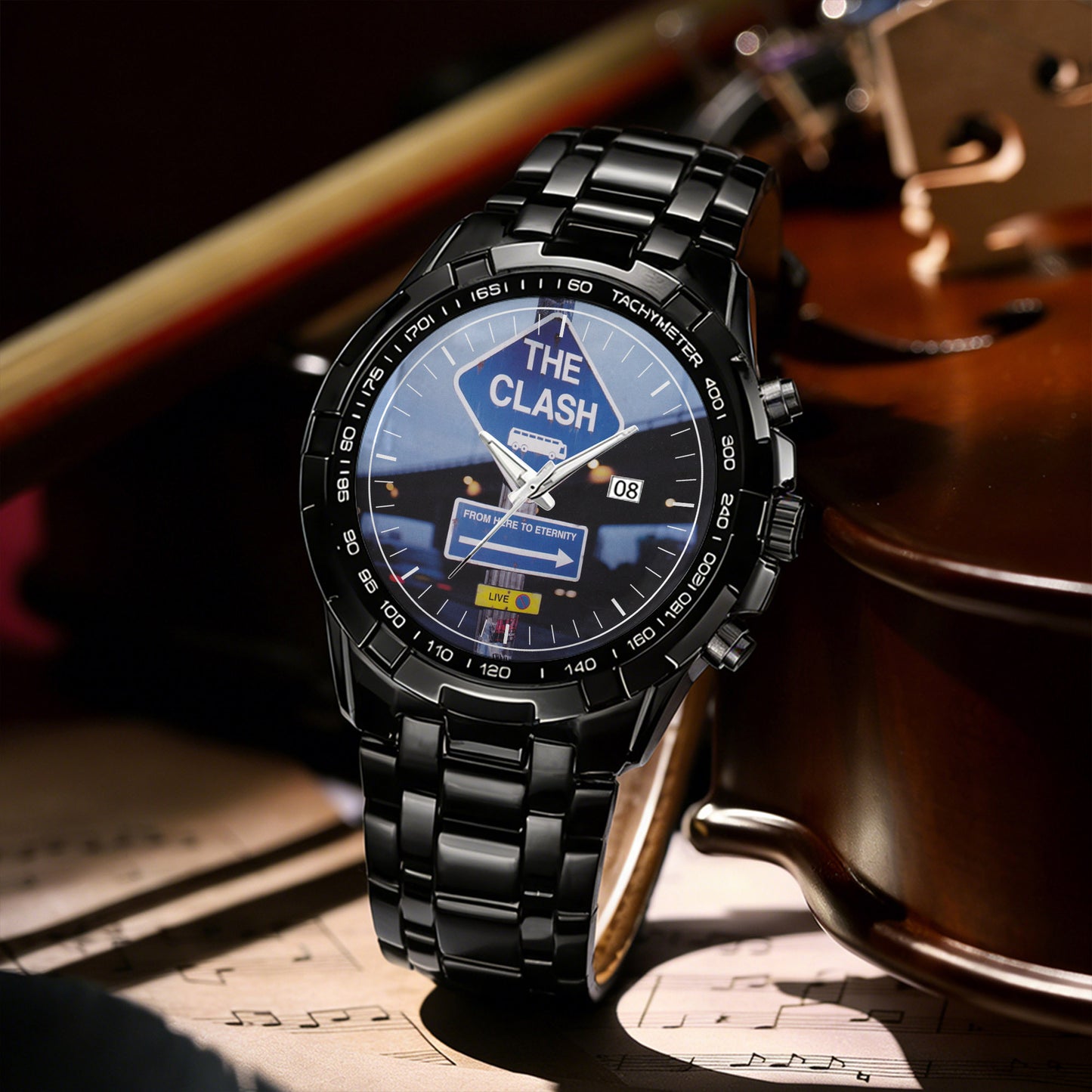 The Clash Albums Collection Watch - Multiple Classic Rock Album Designs Available