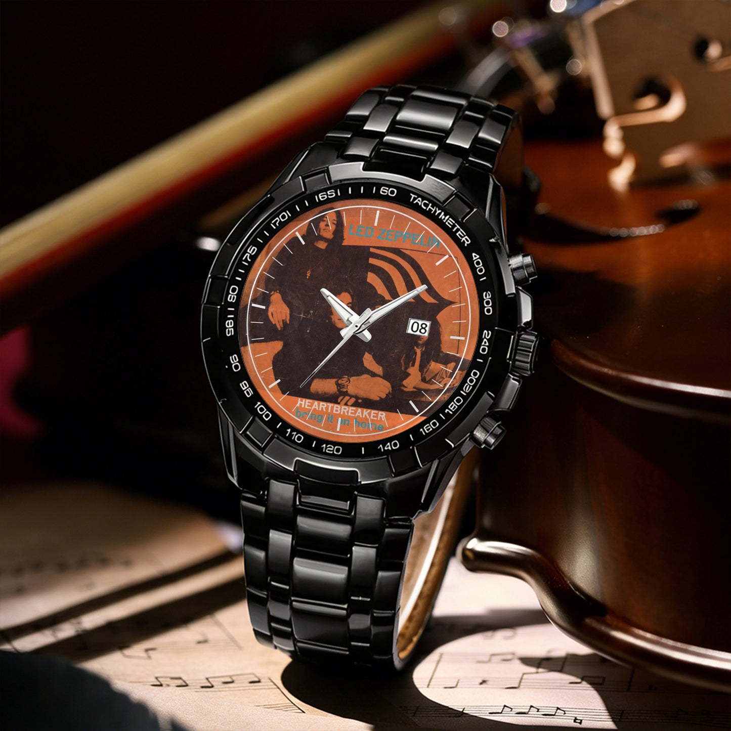 Led Zeppelin Albums Collection Watch - Multiple Classic Rock Album Designs Available