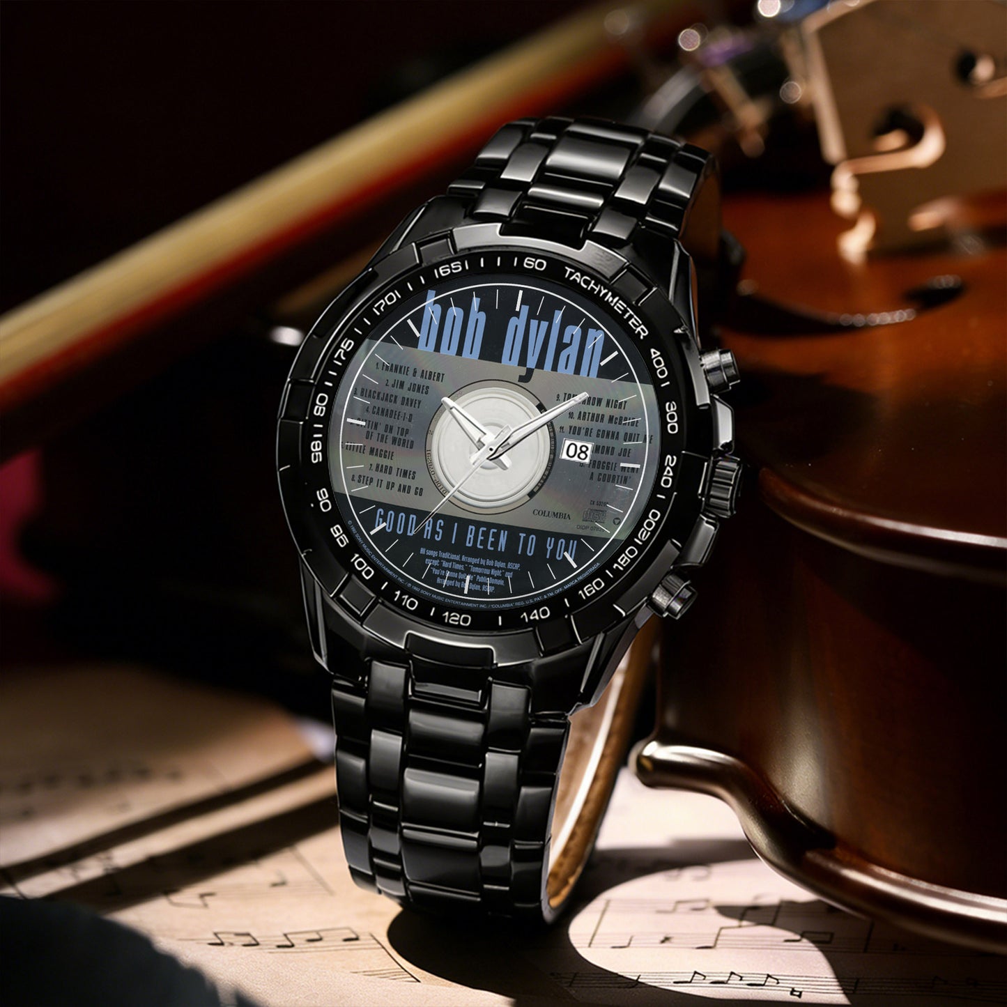 Bob Dylan Albums Collection Watch - Multiple Classic Album Designs Available