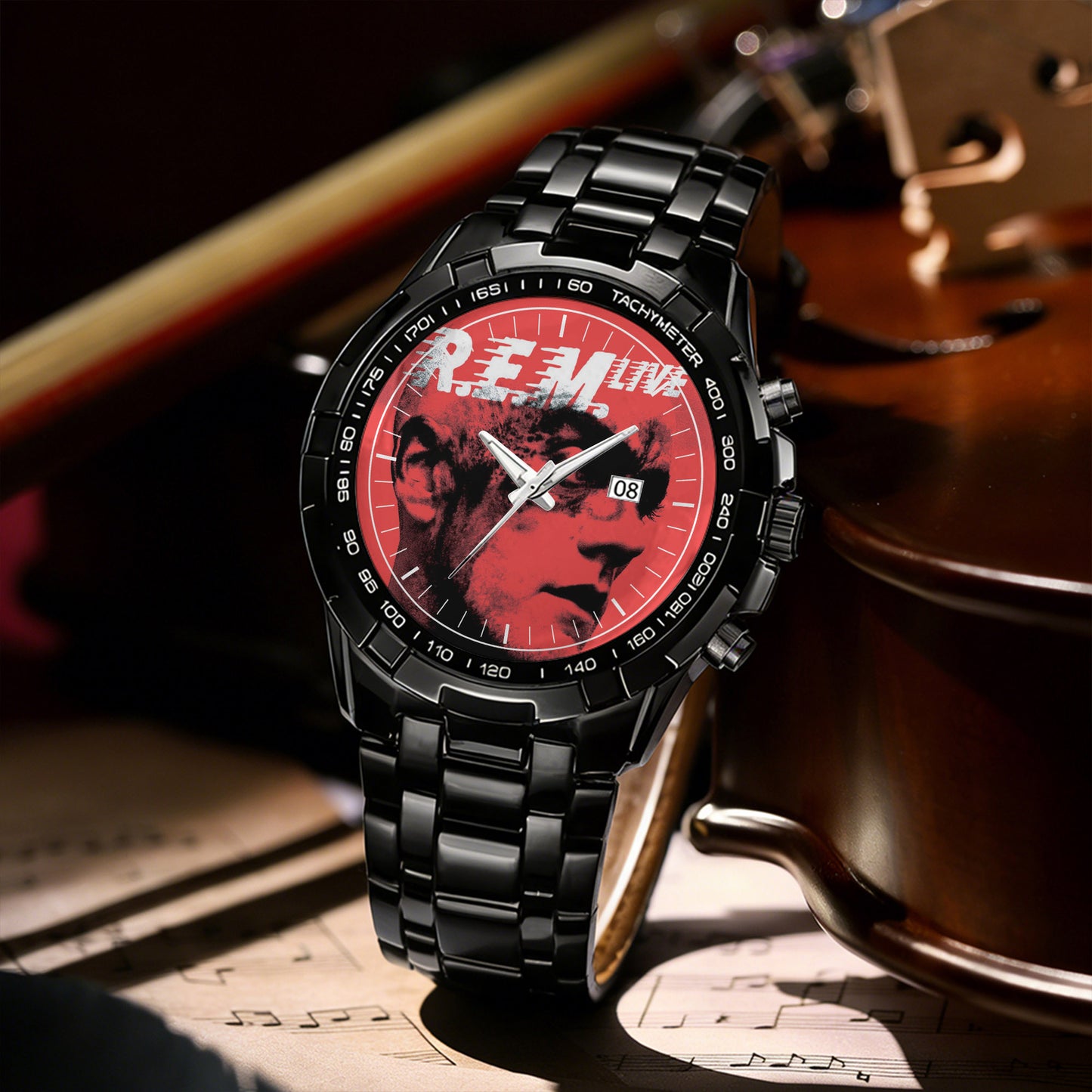 R.E.M Rock Albums Collection Watch - Multiple Classic Rock Album Designs Available
