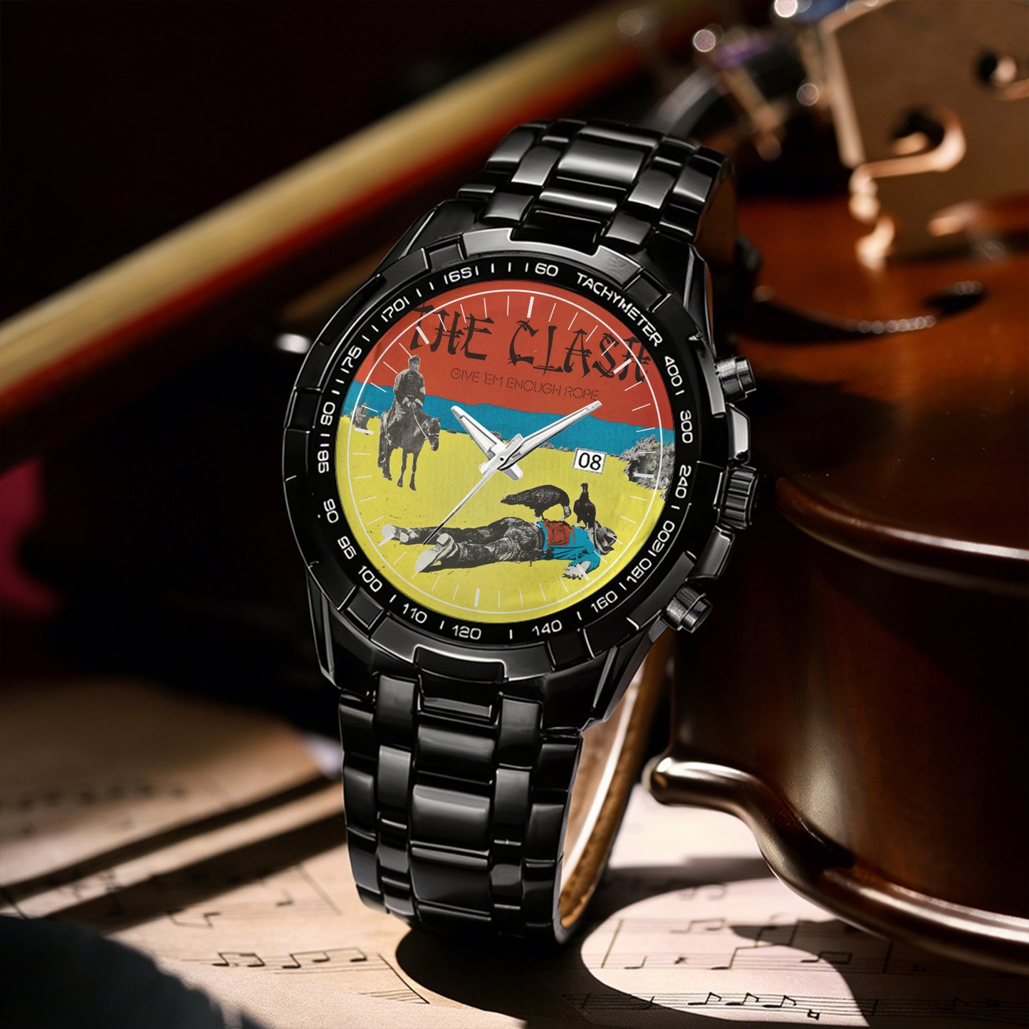 The Clash Albums Collection Watch - Multiple Classic Rock Album Designs Available