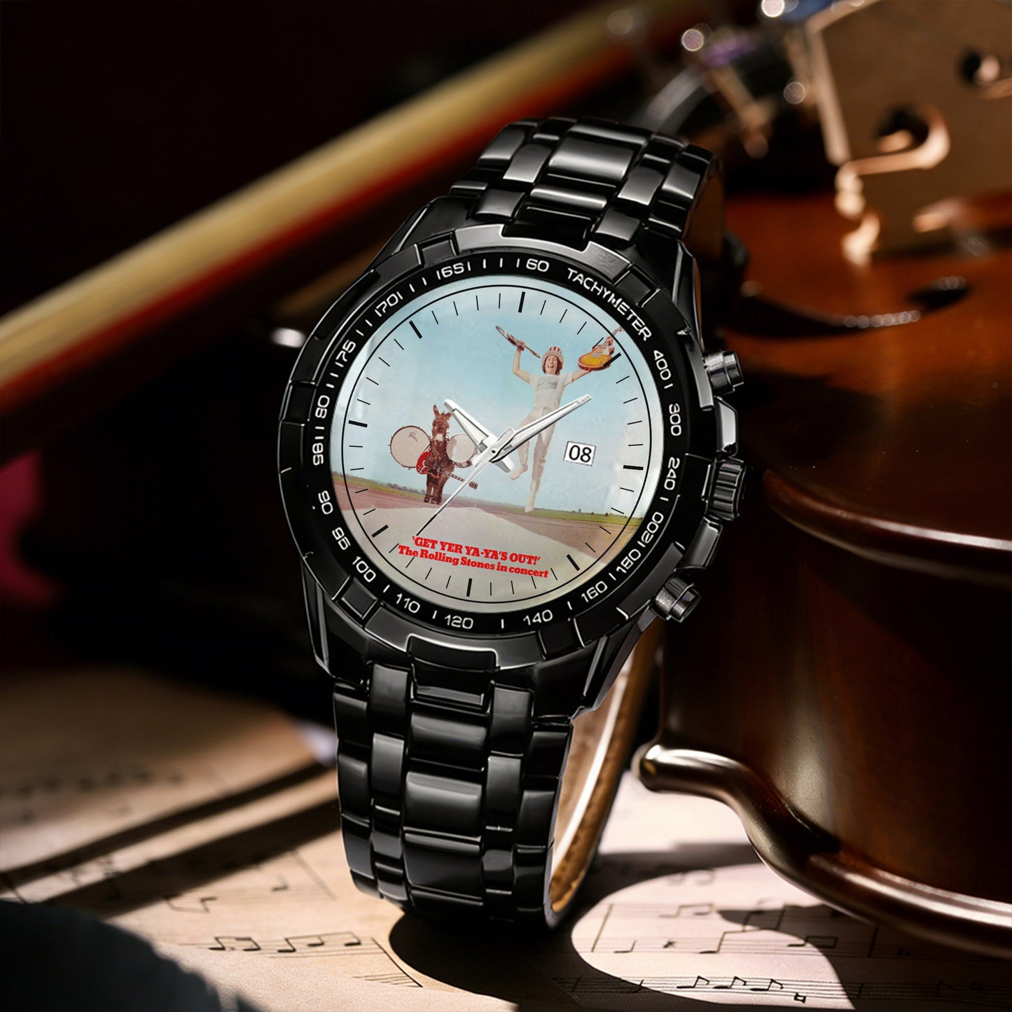 The Rolling Stones Albums Collection Watch - Multiple Classic Album Designs Available