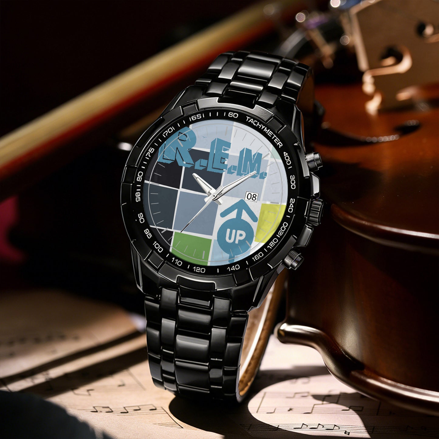 R.E.M Rock Albums Collection Watch - Multiple Classic Rock Album Designs Available