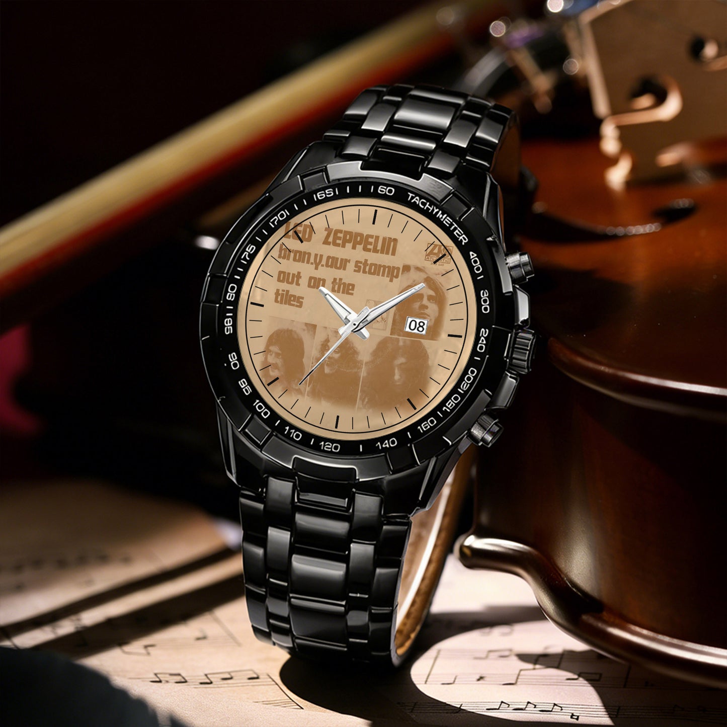 Led Zeppelin Albums Collection Watch - Multiple Classic Rock Album Designs Available