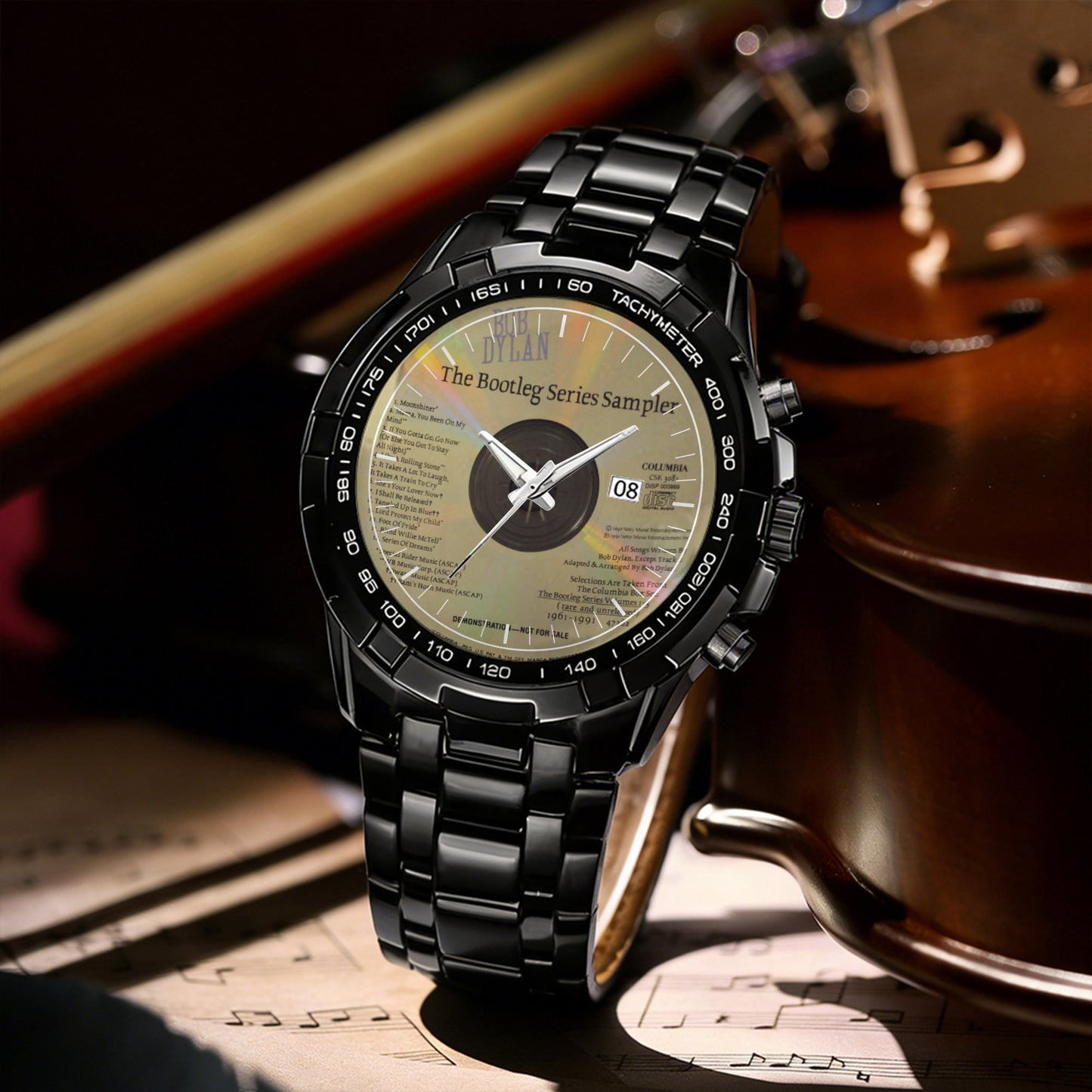 Bob Dylan Albums Collection Watch - Multiple Classic Album Designs Available