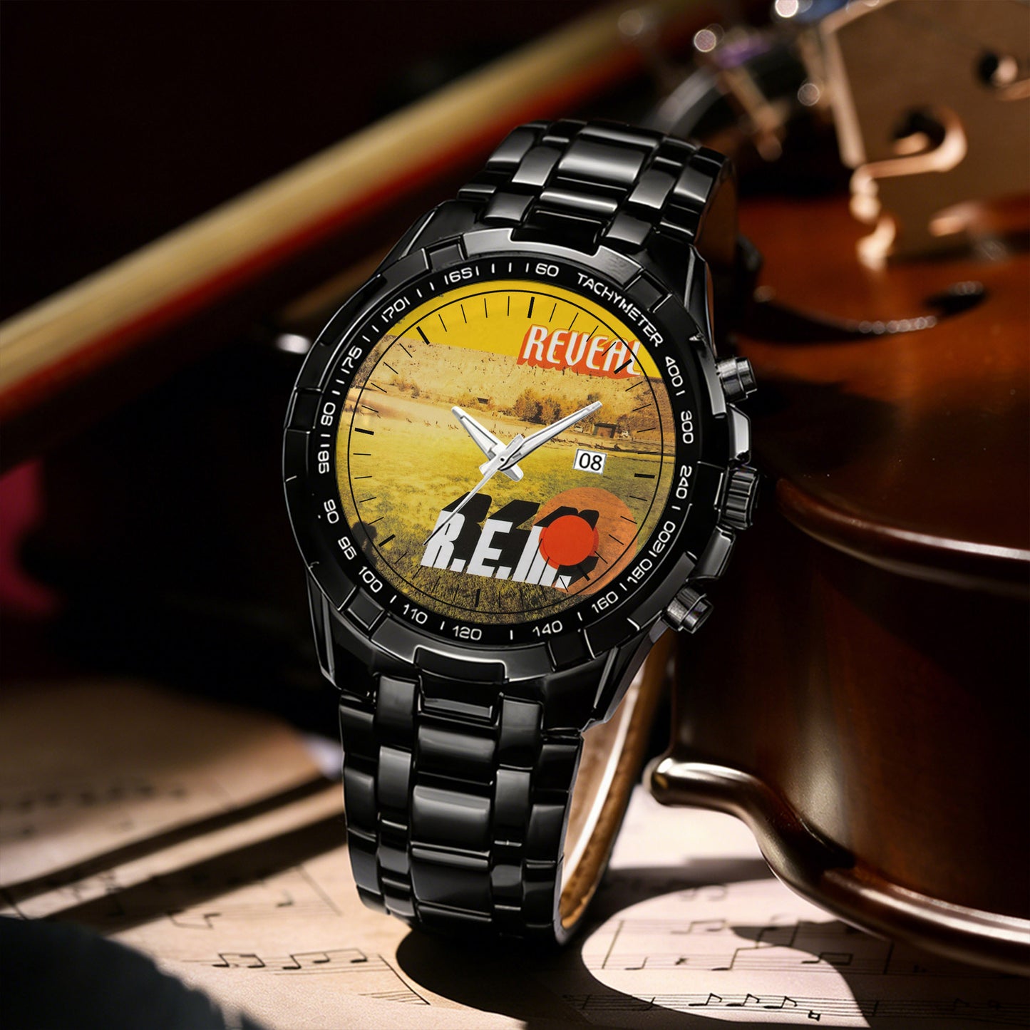 R.E.M Rock Albums Collection Watch - Multiple Classic Rock Album Designs Available