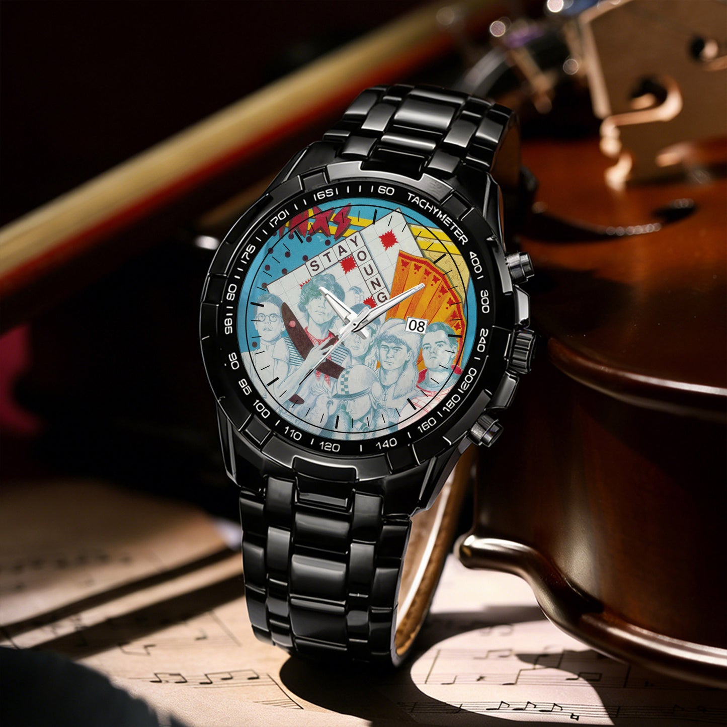 INXS Albums Collection Watch - Multiple Classic Rock Album Designs Available