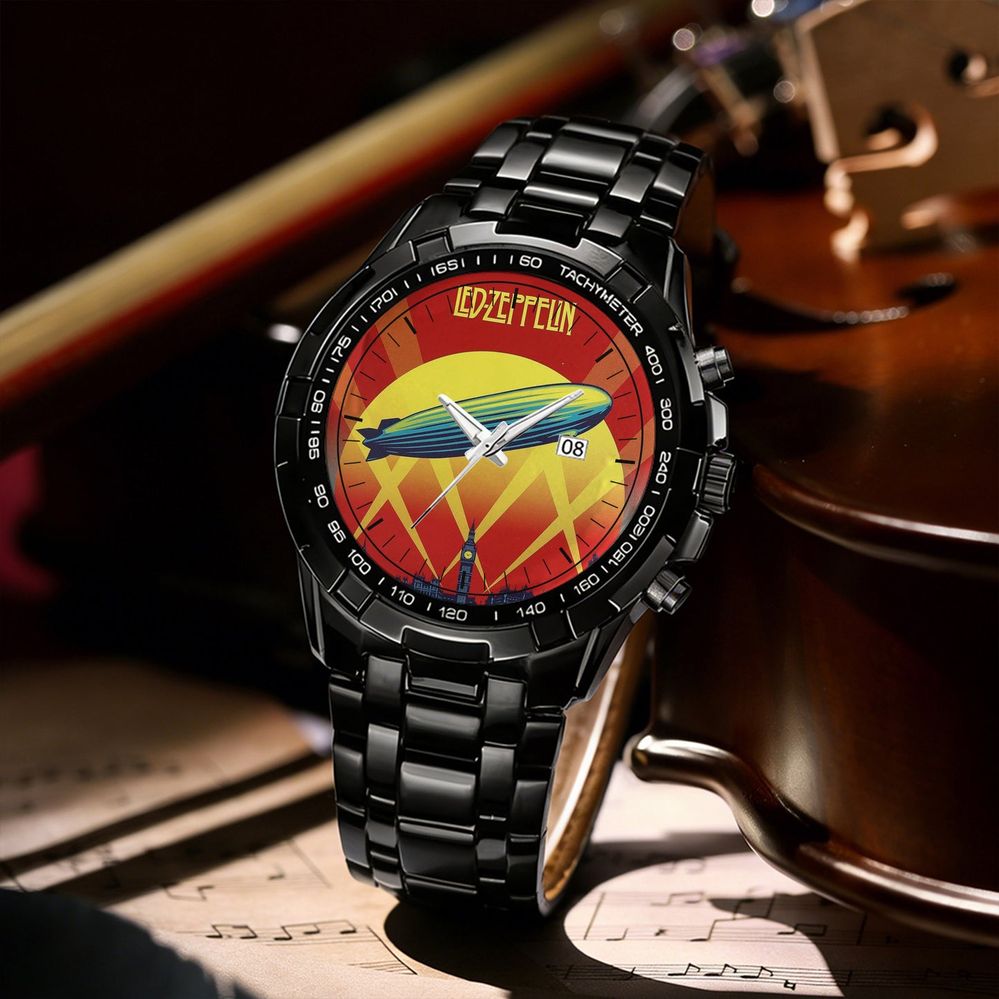 Led Zeppelin Albums Collection Watch - Multiple Classic Rock Album Designs Available