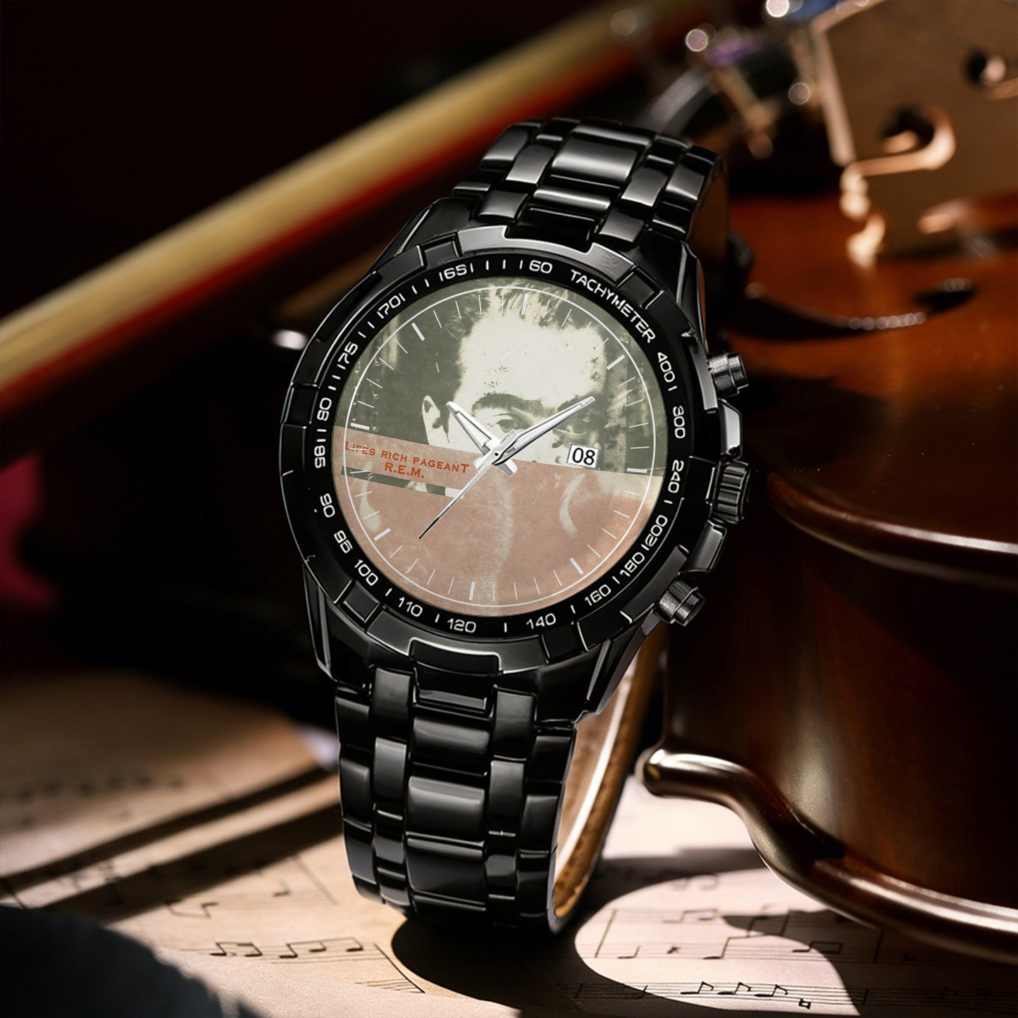 R.E.M Rock Albums Collection Watch - Multiple Classic Rock Album Designs Available