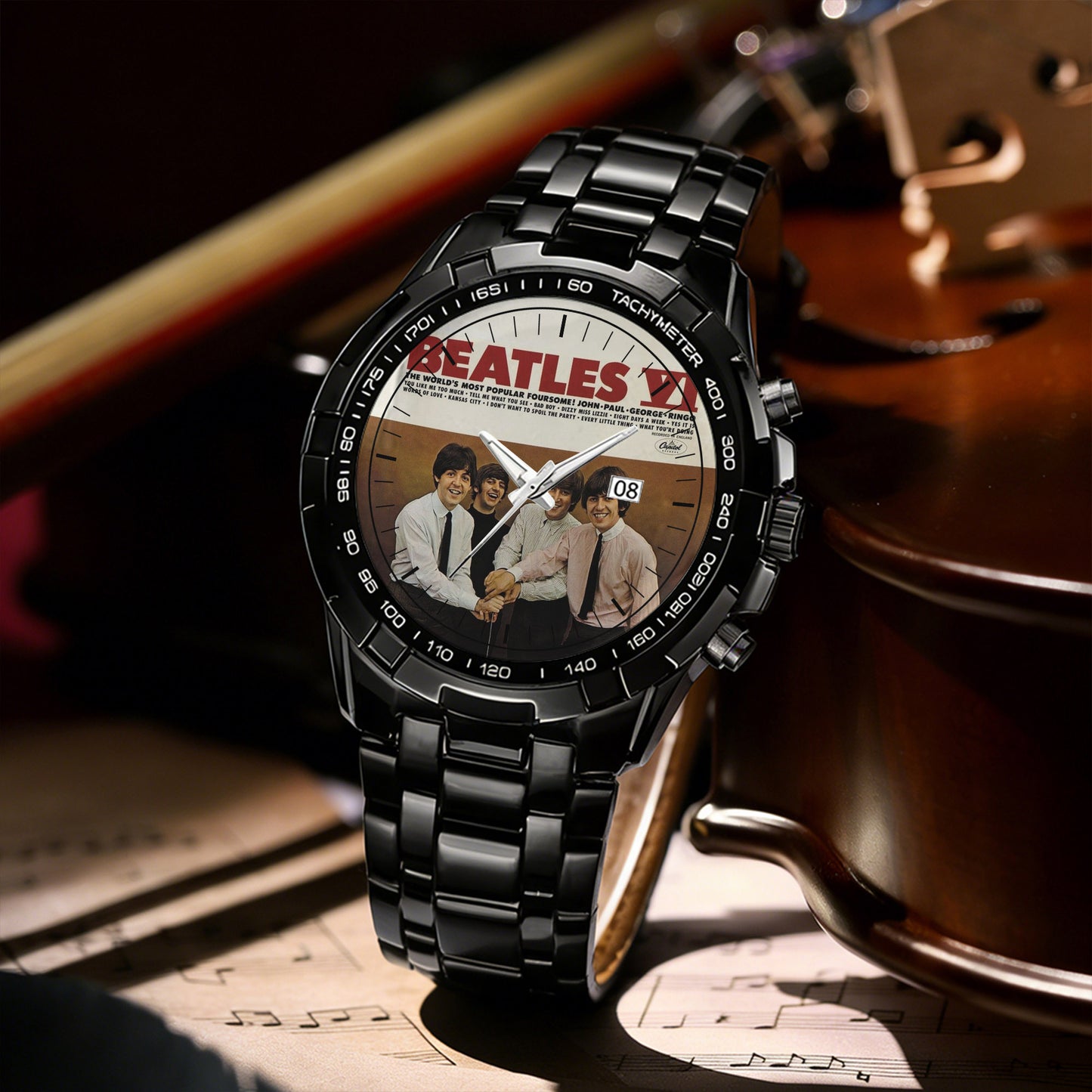 The Beatles Albums Collection Watch 2 - Multiple Classic Album Designs Available