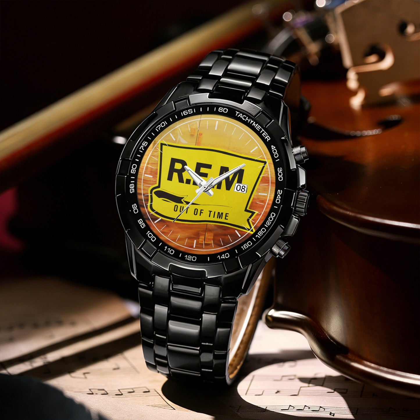 R.E.M Rock Albums Collection Watch - Multiple Classic Rock Album Designs Available