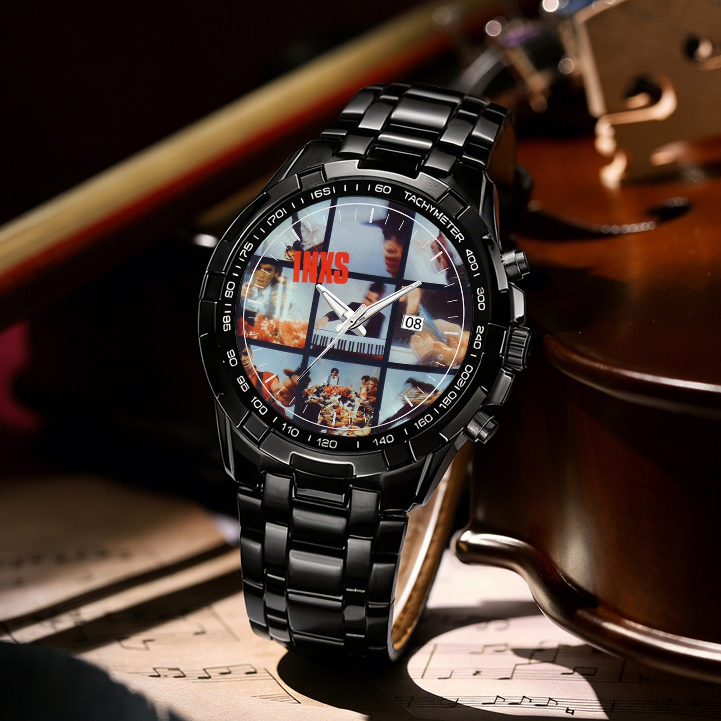 INXS Albums Collection Watch - Multiple Classic Rock Album Designs Available