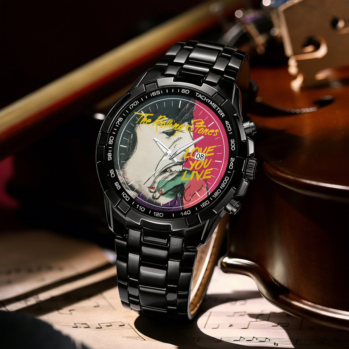The Rolling Stones Albums Collection Watch - Multiple Classic Album Designs Available