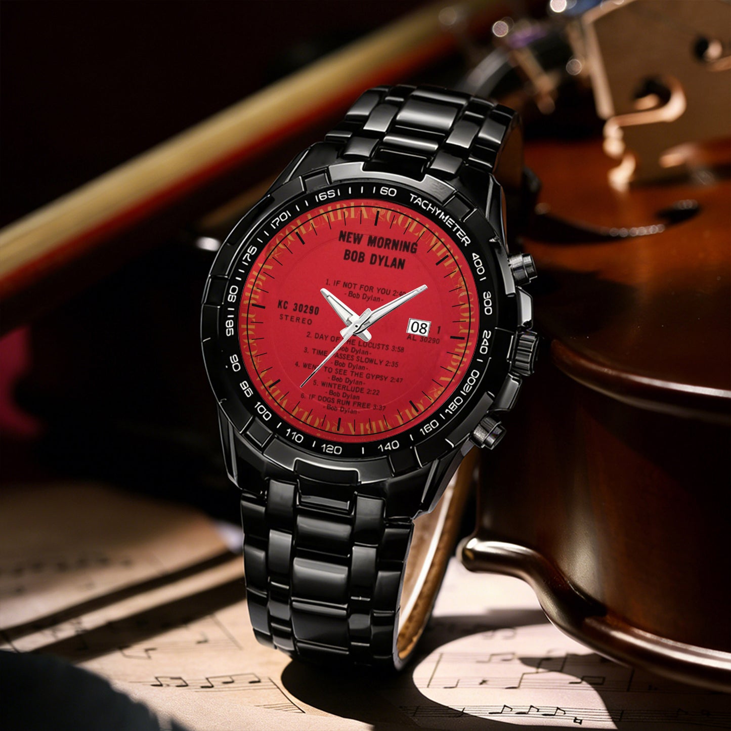 Bob Dylan Albums Collection Watch - Multiple Classic Album Designs Available