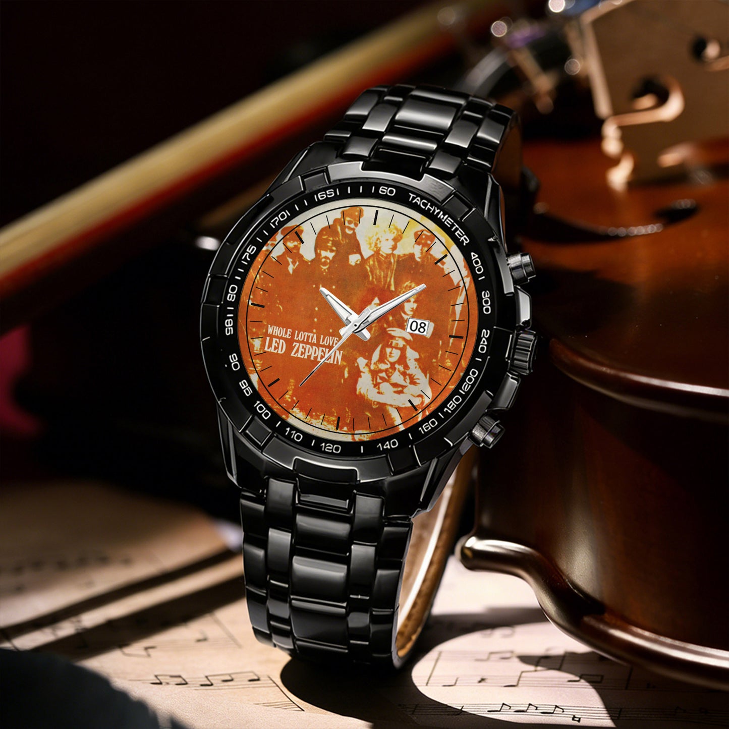Led Zeppelin Albums Collection Watch - Multiple Classic Rock Album Designs Available