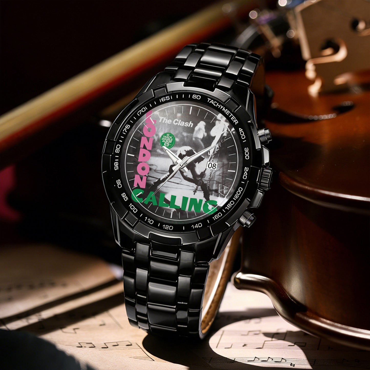 The Clash Albums Collection Watch - Multiple Classic Rock Album Designs Available