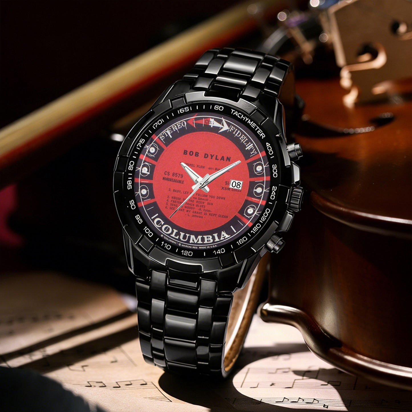 Bob Dylan Albums Collection Watch - Multiple Classic Album Designs Available