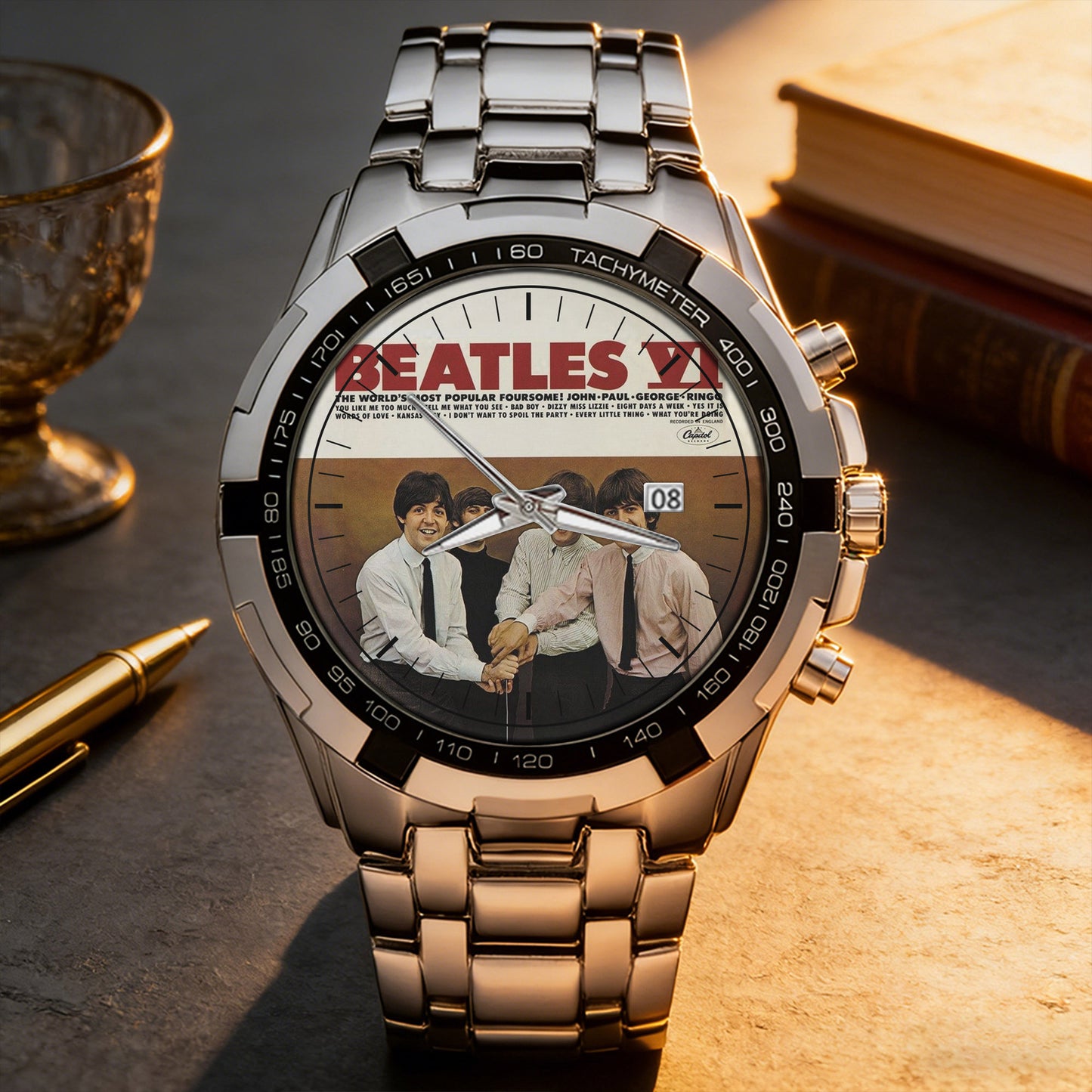The Beatles Albums Collection Watch 2 - Multiple Classic Album Designs Available