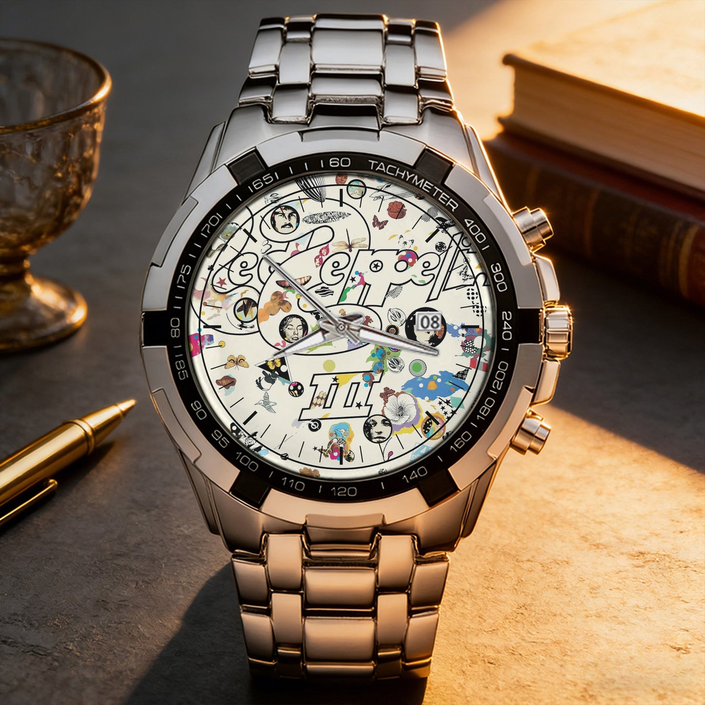 Led Zeppelin Albums Collection Watch - Multiple Classic Rock Album Designs Available