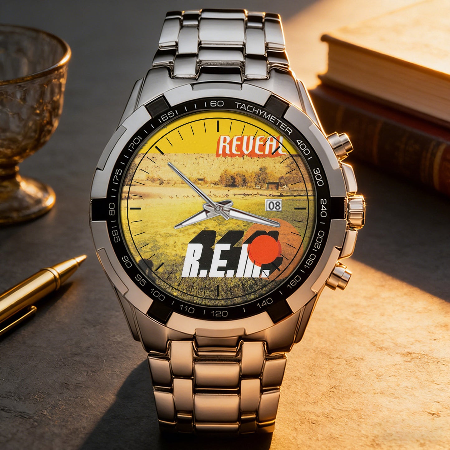 R.E.M Rock Albums Collection Watch - Multiple Classic Rock Album Designs Available