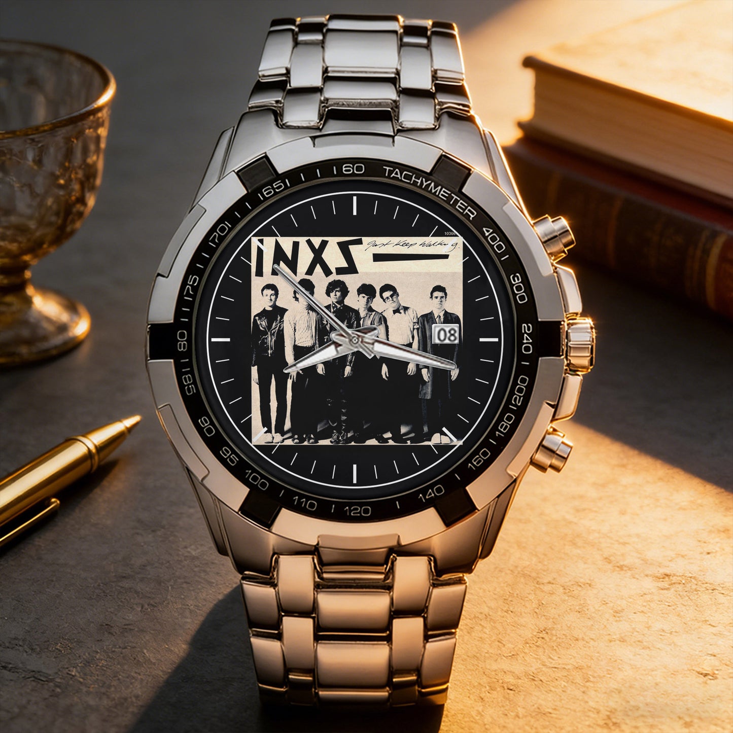 INXS Albums Collection Watch - Multiple Classic Rock Album Designs Available