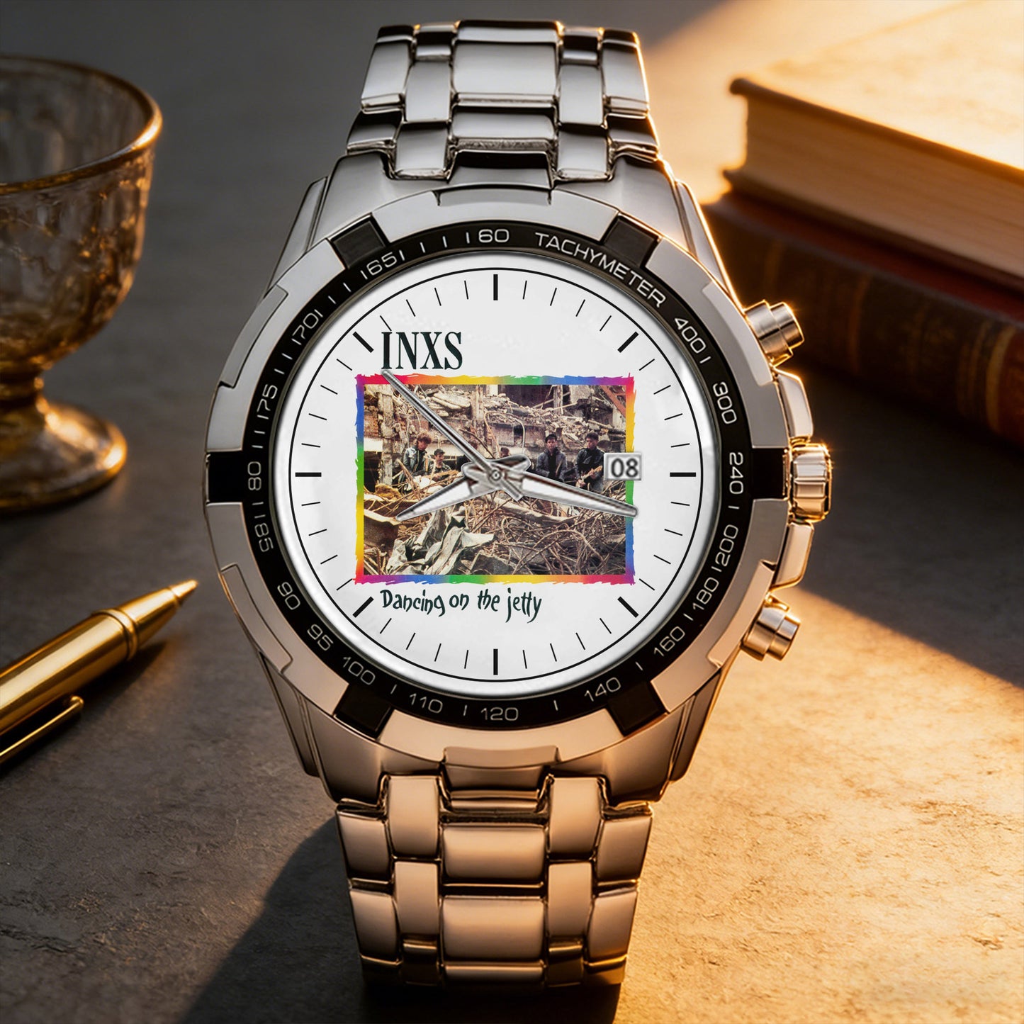 INXS Albums Collection Watch - Multiple Classic Rock Album Designs Available