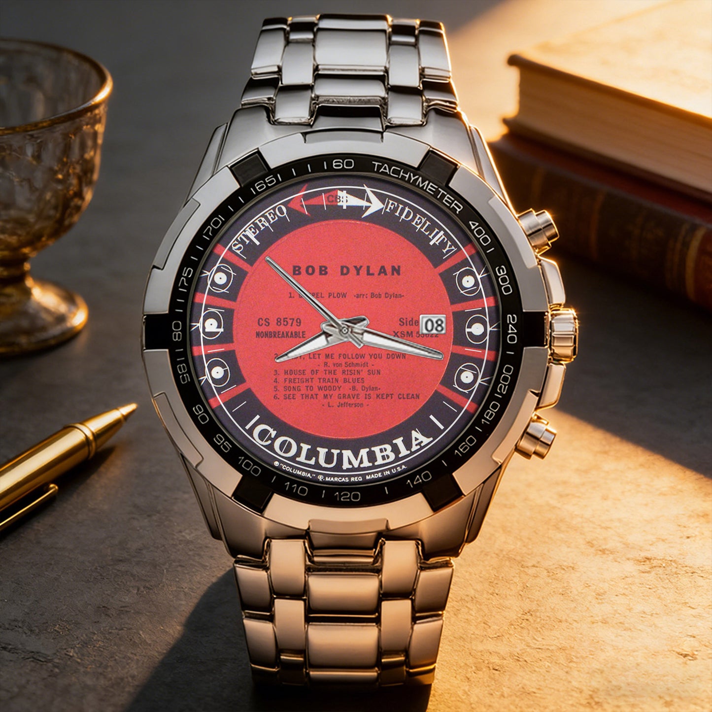 Bob Dylan Albums Collection Watch - Multiple Classic Album Designs Available