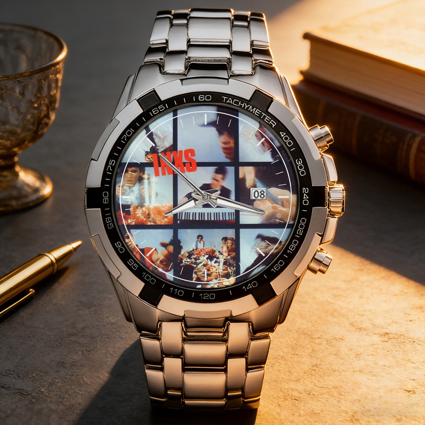INXS Albums Collection Watch - Multiple Classic Rock Album Designs Available