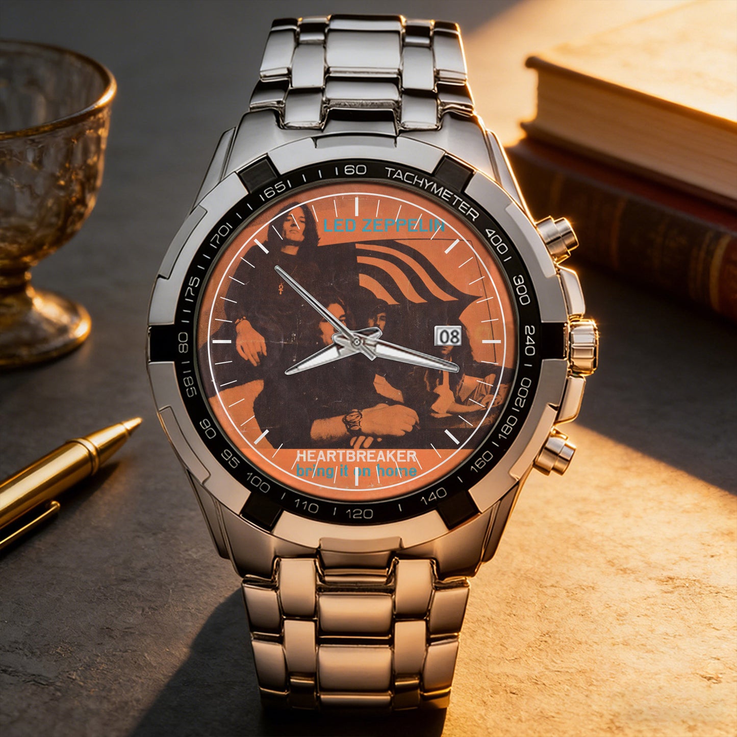 Led Zeppelin Albums Collection Watch - Multiple Classic Rock Album Designs Available