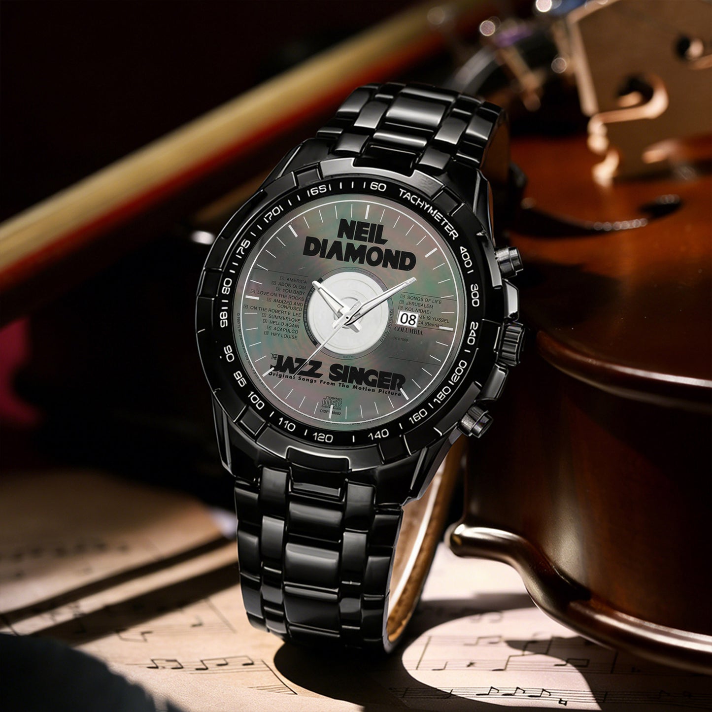 Neil Diamond Albums Collection Watch - Multiple Classic Album Designs Available