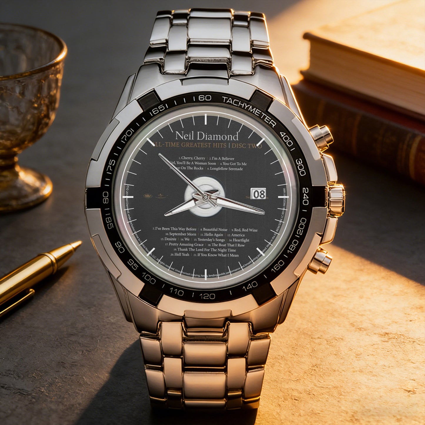 Neil Diamond Albums Collection Watch - Multiple Classic Album Designs Available