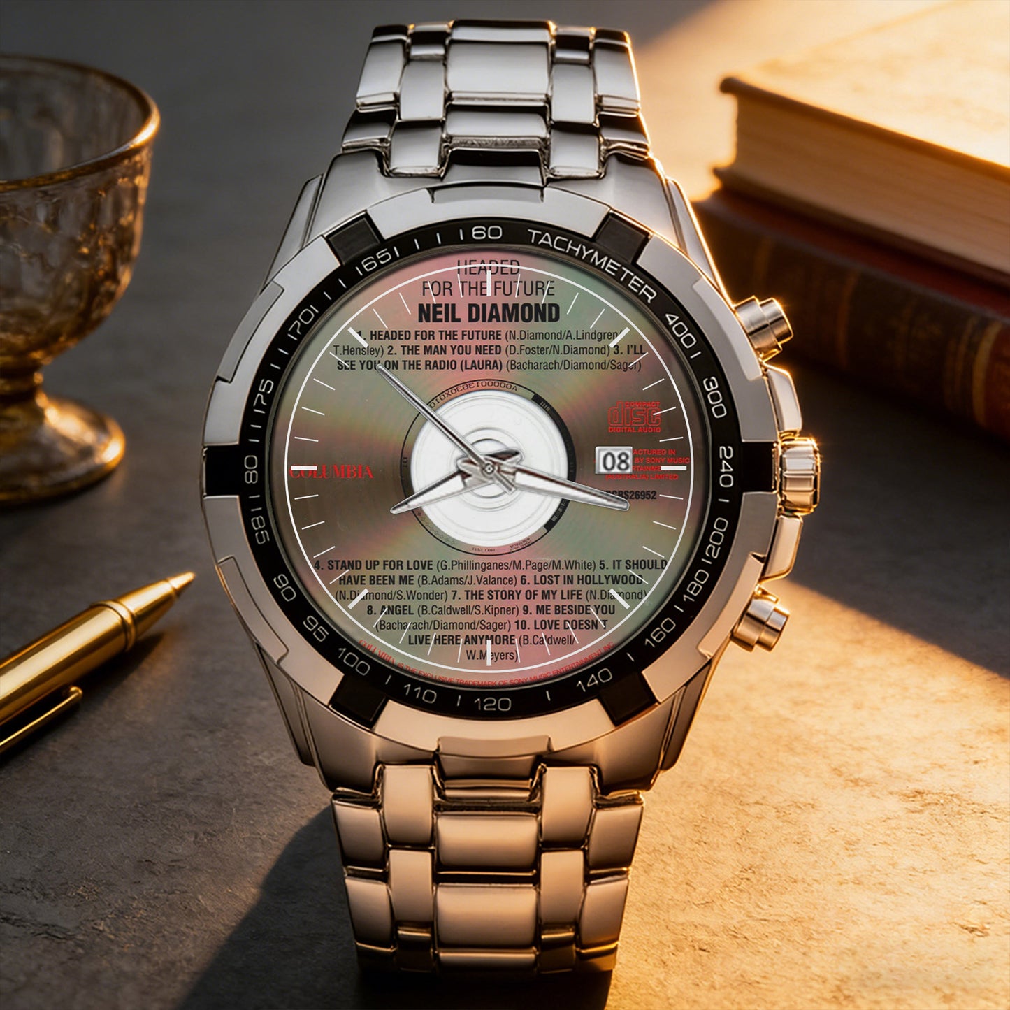 Neil Diamond Albums Collection Watch - Multiple Classic Album Designs Available